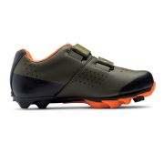 Northwave - pantofi ciclism MTB XC pentru copii Origin Junior Shoes - verde inchis portocaliu