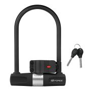 Lacat U-lock FORCE Cu suport de prindere 11.5x18.9cm Negru