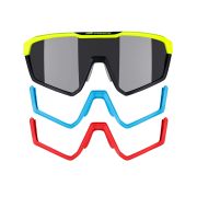 Ochelari Force Apex, lentila negru contrast, fluo/negru