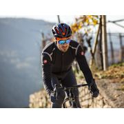 Castelli - Jacheta ciclism vreme rece 2 in 1 cu maneci detasabile, Perfetto Ros Convertible - rosu portocaliu