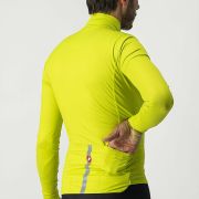Castelli - bluza ciclism maneca lunga pentru barbati PRO Thermal Mid LS jersey - Galben Fluo