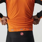 Castelli - jacheta ciclism de iarna Alpha Ros 2 Gore-Tex Infinium wind stopper - portocaliu negru