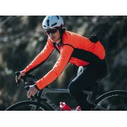 Castelli - jacheta ciclism de iarna Alpha Ros 2 Gore-Tex Infinium wind stopper - portocaliu negru