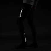 Castelli - pantaloni lungi ciclism pentru barbati cu bretele Entrata Wind bibtights - negru