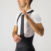 Castelli - pantaloni lungi ciclism pentru barbati cu bretele Entrata Wind bibtights - negru
