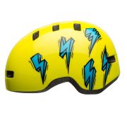 Bell - casca bicicleta urbana pentru copii Lil Ripper - Jugend - 46-52cm - galben hi-viz traznete albastre