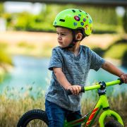 Bell - casca bicicleta urbana pentru copii Lil Ripper - Jugend - 46-52cm - galben hi-viz traznete albastre