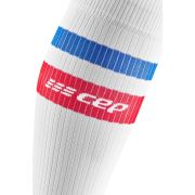 CEP - Sosete de compresie pentru barbati 80's men socks - alb rosu albastru