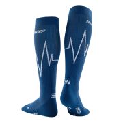 CEP - Sosete de compresie pentru barbati Heartbeat man Tall comp - albastru ocean wave