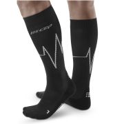 CEP - Sosete de compresie pentru barbati Heartbeat man Tall comp - negru dark clouds