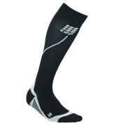 CEP - Sosete lungi compresie alergare pentru femei Women 2.0 running socks - negru gri