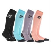 CEP - Sosete lungi compresie pentru femei Women socks - negru alb