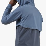 On - Jacheta alergare pentru barbati, protectie vant si ploaie On weather jacket - albastru deschis Cerulean albastru Navy