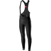Castelli - Pantaloni lungi ciclism cu bretele pentru iarna si vreme rece pentru femei - Meno Wind W bibtight - negru