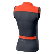 Castelli - tricou pentru ciclism fara maneci pentru femei Solaris sleeveless jersey - albastru inchis steel roz portocaliu