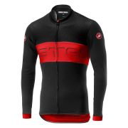 Castelli - tricou pentru ciclism maneca lunga pentru barbati Prologo VI LS - negru rosu
