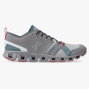 On Cloud X Shift - pantofi alergare pentru barbati - gri deschis Alloy portocaliu alb