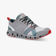 On Cloud X Shift - pantofi alergare pentru barbati - gri deschis Alloy portocaliu alb