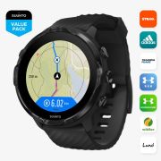 Suunto - ceas sport 7, ceas inteligent cu GPS si functii avansate pentru sport - negru