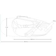Apidura - geanta bicicleta cu prindere sub sa, Backcountry Saddle Pack  6 litri - gri negru galben