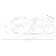Apidura - geanta bicicleta cu prindere sub sa, Expedition Saddle Pack 14 litri - gri negru galben