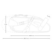 Apidura - geanta bicicleta cu prindere sub sa, Expedition Saddle Pack 9 litri - gri negru galben