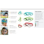 Finis - ochelari inot confortabili pentru copii (4-10 ani) Adventure Goggles - camuflaj rosu negru