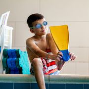 Finis - ochelari inot pentru copii (8-12 ani) Ripple Goggles - gri oglinda negru