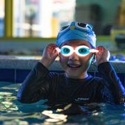 Finis - ochelari inot vizibilitate sporita pentru copii FlowGlows (Glow in the dark) Goggles - roz