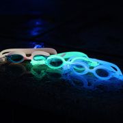 Finis - ochelari inot vizibilitate sporita pentru copii FlowGlows (Glow in the dark) Goggles - roz