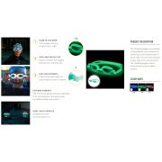 Finis - ochelari inot vizibilitate sporita pentru copii FlowGlows (Glow in the dark) Goggles - roz