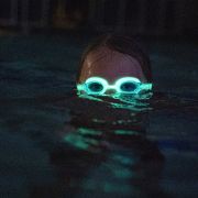 Finis - ochelari inot vizibilitate sporita pentru copii FlowGlows (Glow in the dark) Goggles - verde