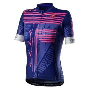 Castelli - tricou ciclism maneca scurta pentru femei Astratta Jersey - albastru lapis mov