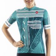 Castelli - tricou ciclism maneca scurta pentru femei Astratta Jersey - verde malachita