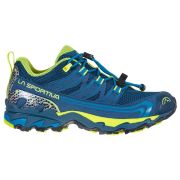 La Sportiva - Falkon Low pantofi alergare montana pentru copii - Albastru Opal verde Citrus