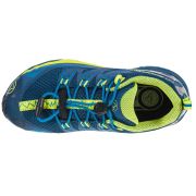 La Sportiva - Falkon Low pantofi alergare montana pentru copii - Albastru Opal verde Citrus