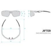 Spiuk - ochelari soare sport Jifter, 3 lentile de schimb transparent, portocaliu si verde oglinda - rama galbena neagra