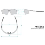 Spiuk - ochelari soare sport pentru copii Frisbee, lentile verde oglinda - rama alba