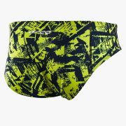 Orca - Slip inot pentru barbati Brief swimsuit - print albastru royal verde lime