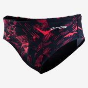 Orca - Slip inot pentru barbati Brief swimsuit - print negru rosu