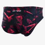 Orca - Slip inot pentru barbati Brief swimsuit - print negru rosu