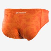 Orca - Slip inot pentru barbati Brief swimsuit - print portocaliu