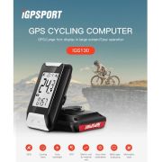 iGPSport - Computer bicicleta cu GPS (Ciclocomputer) IGS130 GPS - negru gri