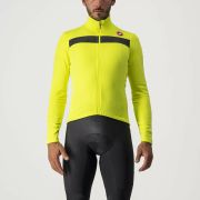 Castelli - bluza ciclism maneca lunga Puro 3 Jersey FZ - galben fluo negru