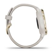 Garmin - Venu 2s smartwatch cu GPS și AMOLED - rama light gold și carcasă light sand cu brățară din silicon