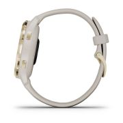 Garmin - Venu 2s smartwatch cu GPS și AMOLED - rama light gold și carcasă light sand cu brățară din silicon