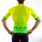 Castelli - tricou pentru ciclism cu maneca scurta Aero Race 6.0 Jersey - galben fluo verde fluo