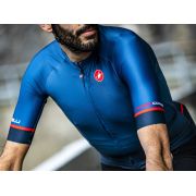Castelli - tricou pentru ciclism cu maneca scurta Aero Race 6.0 Jersey - galben fluo verde fluo