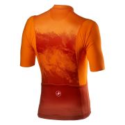 Castelli - tricou pentru ciclism cu maneca scurta Polvere Jersey - portocaliu deschis inchis