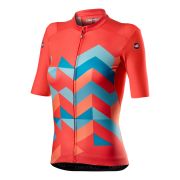 Castelli - tricou pentru ciclism cu maneca scurta Unlimited Jersey pentru femei - roz brilliant pink